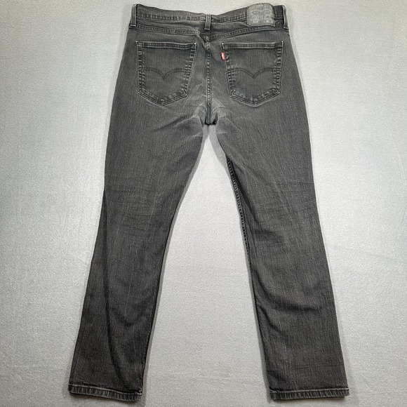 Vintage Levi's 514 Jeans Mens 36x32 Gray Stretch Denim Mid Rise Straight Leg - Picture 2 of 11
